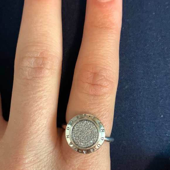 Pandora Logo Pavè Ring - Picture 2 of 6